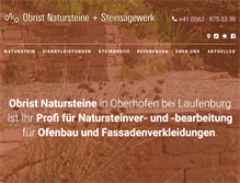 Tablet Screenshot of obrist-natursteineoberhofen.ch